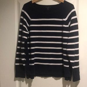 J.Crew Navy & White stripped sweater XL